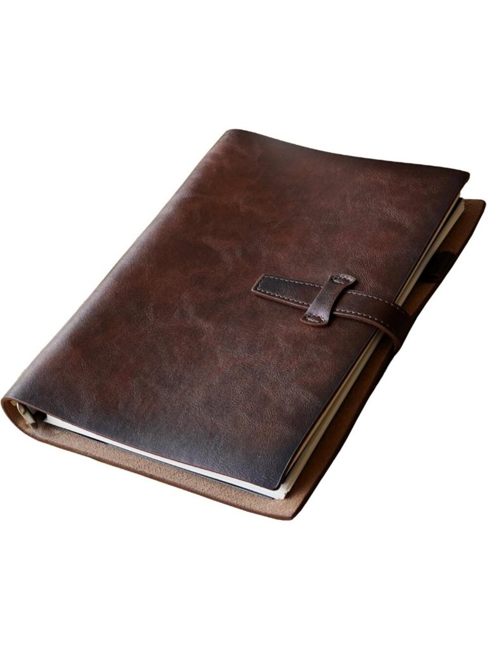 Vintage Refillable A5 Leather Binder Notebook | 6-Ring Organizer with 120 Pages